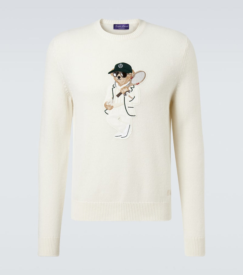 Ralph Lauren Purple Label Polo Bear cashmere sweater