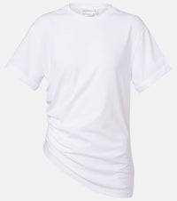 Victoria Beckham Gathered cotton jersey T-shirt