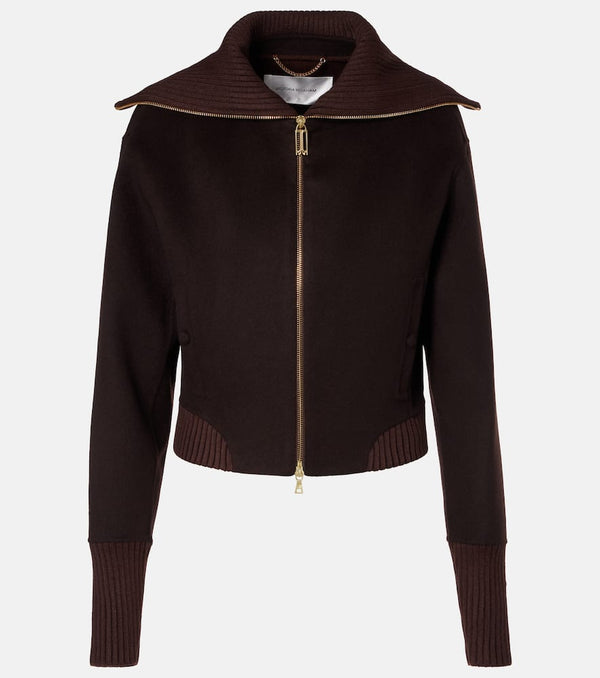 Victoria Beckham Wool and cashmere bomber jacket