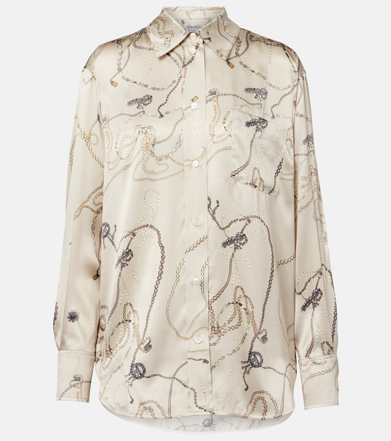 Victoria Beckham Printed silk shirt
