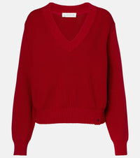 Victoria Beckham Ribbed-knit cotton and silk-blend sweater