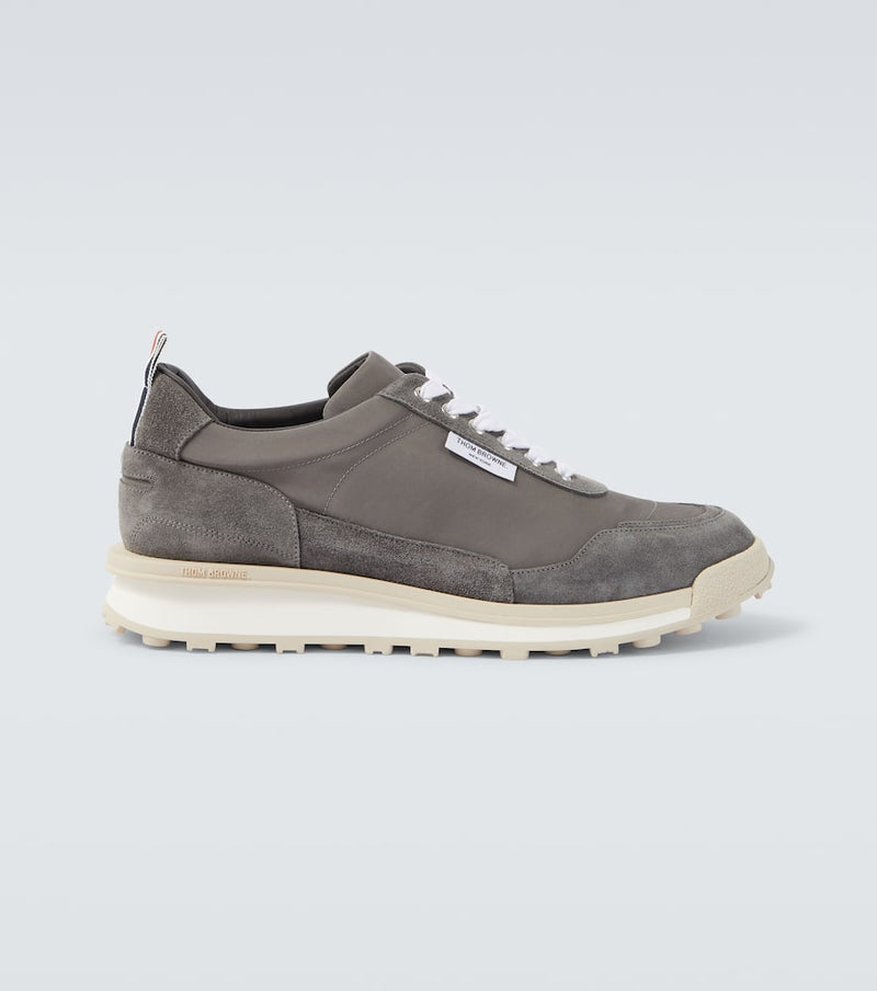 Thom Browne Suede-trimmed sneakers