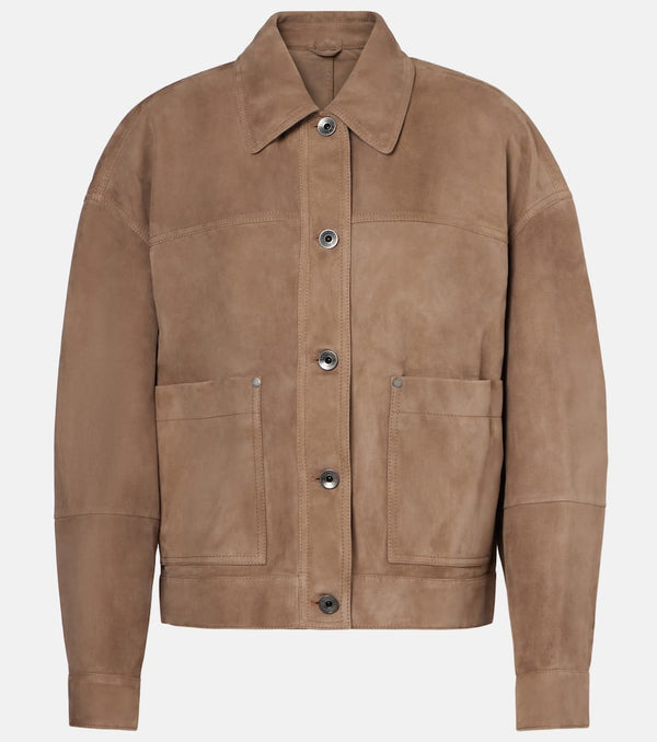 Brunello Cucinelli Suede field jacket