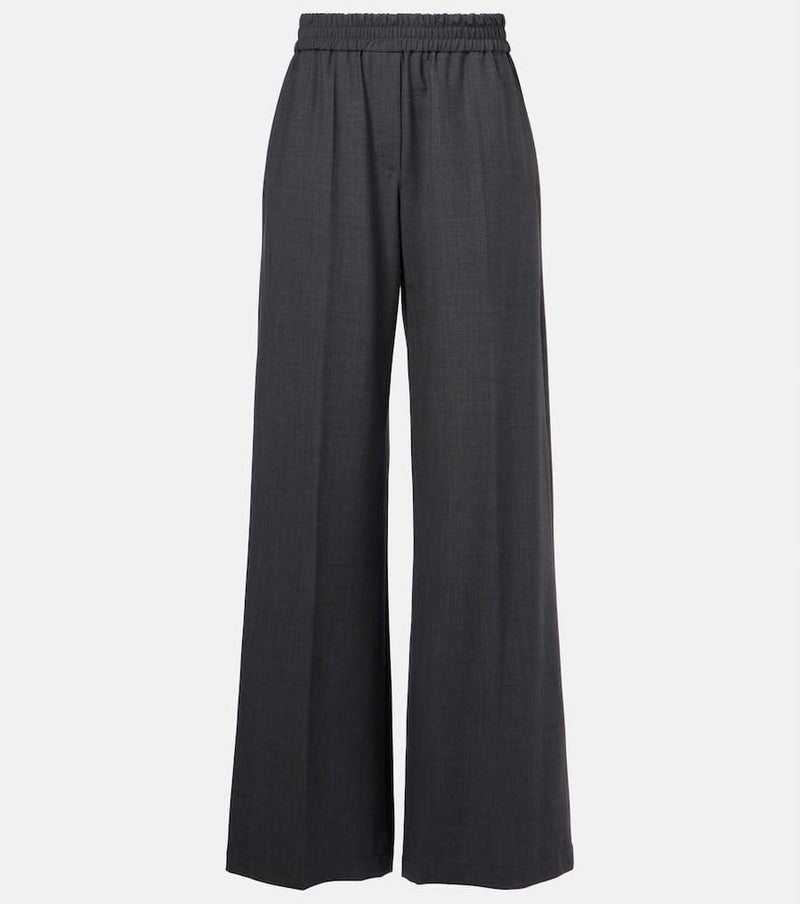 Brunello Cucinelli Wool-blend wide-leg pants