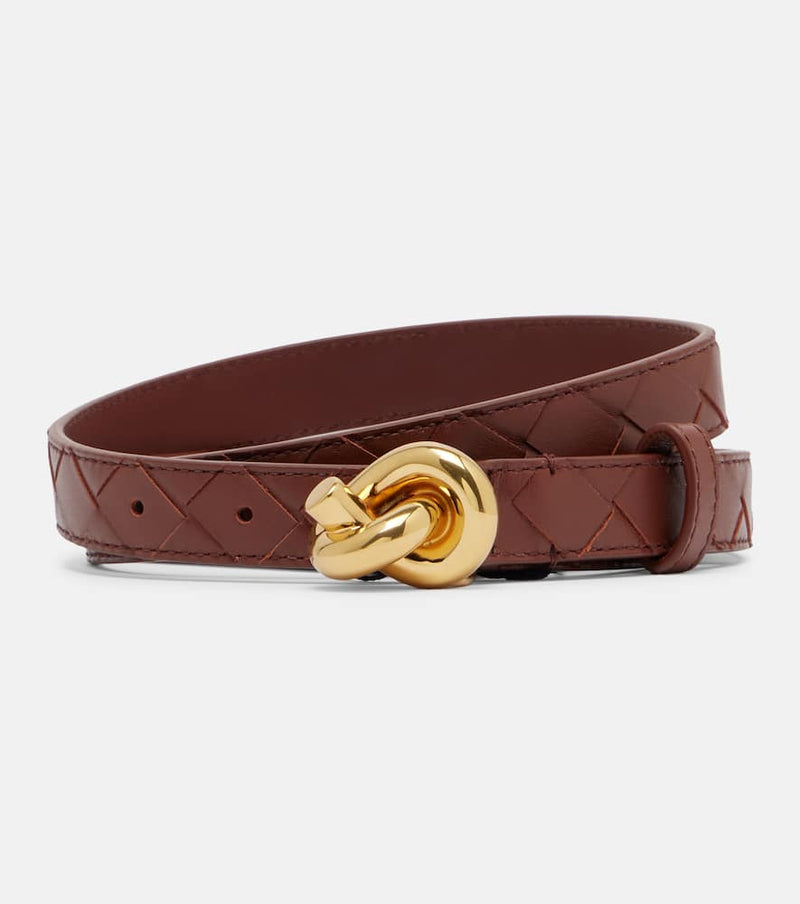 Bottega Veneta Knot Intrecciato leather belt