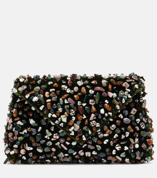 Dries Van Noten Envelope embellished clutch