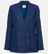 Citizens of Humanity x Argent Chelsea linen denim blazer