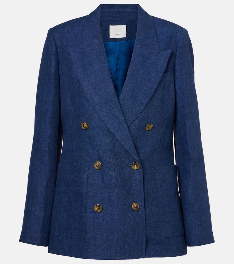 Citizens of Humanity x Argent Chelsea linen denim blazer