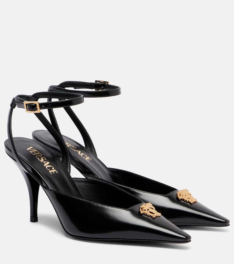 Versace La Medusa 85 leather pumps