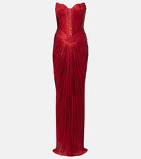 Maria Lucia Hohan Kiera silk tulle corset gown