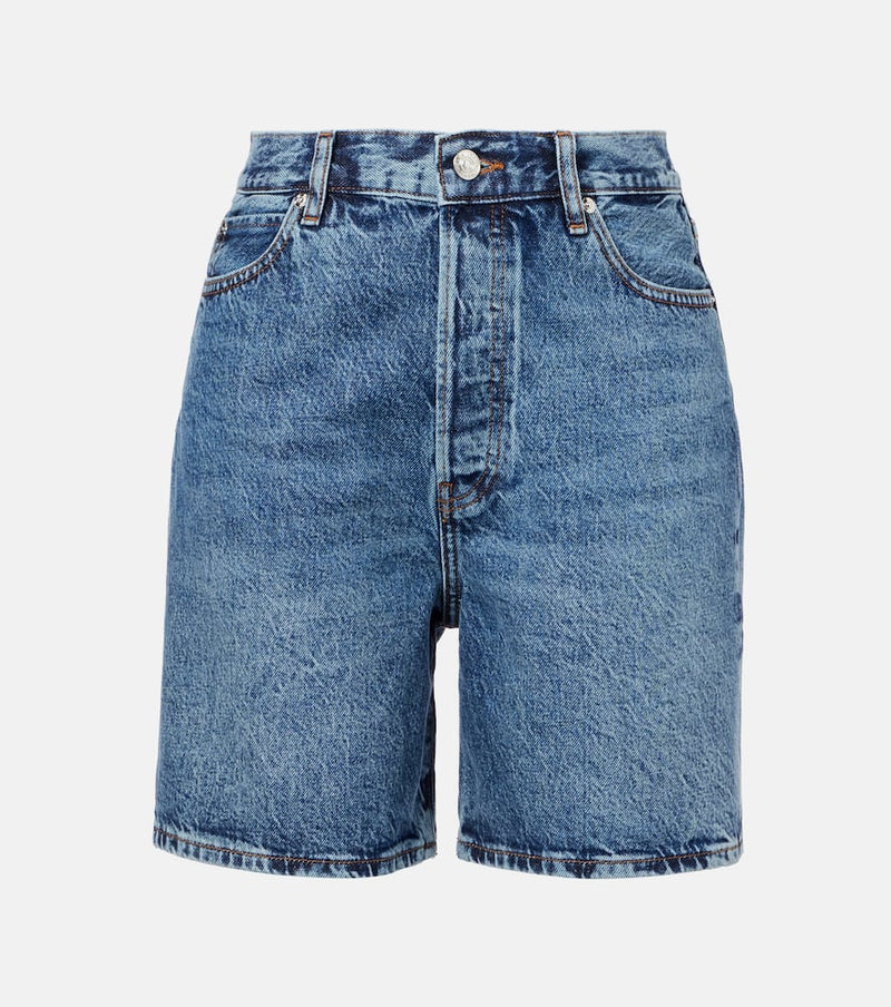 Frame High-rise denim shorts