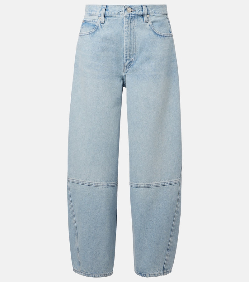 Frame Twisted wide-leg jeans