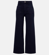 Frame Anchor high-rise ankle wide-leg jeans