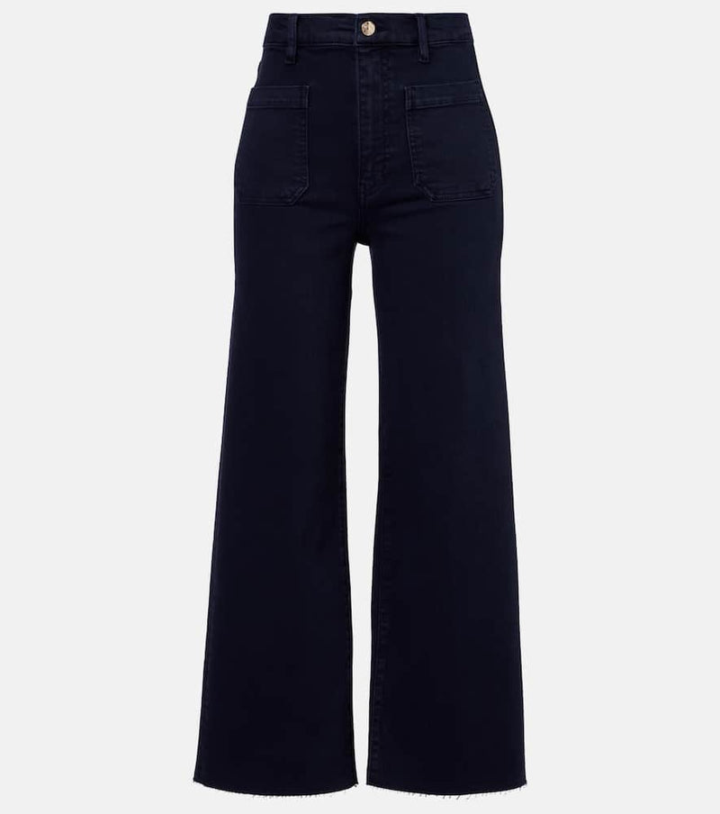 Frame Anchor high-rise ankle wide-leg jeans