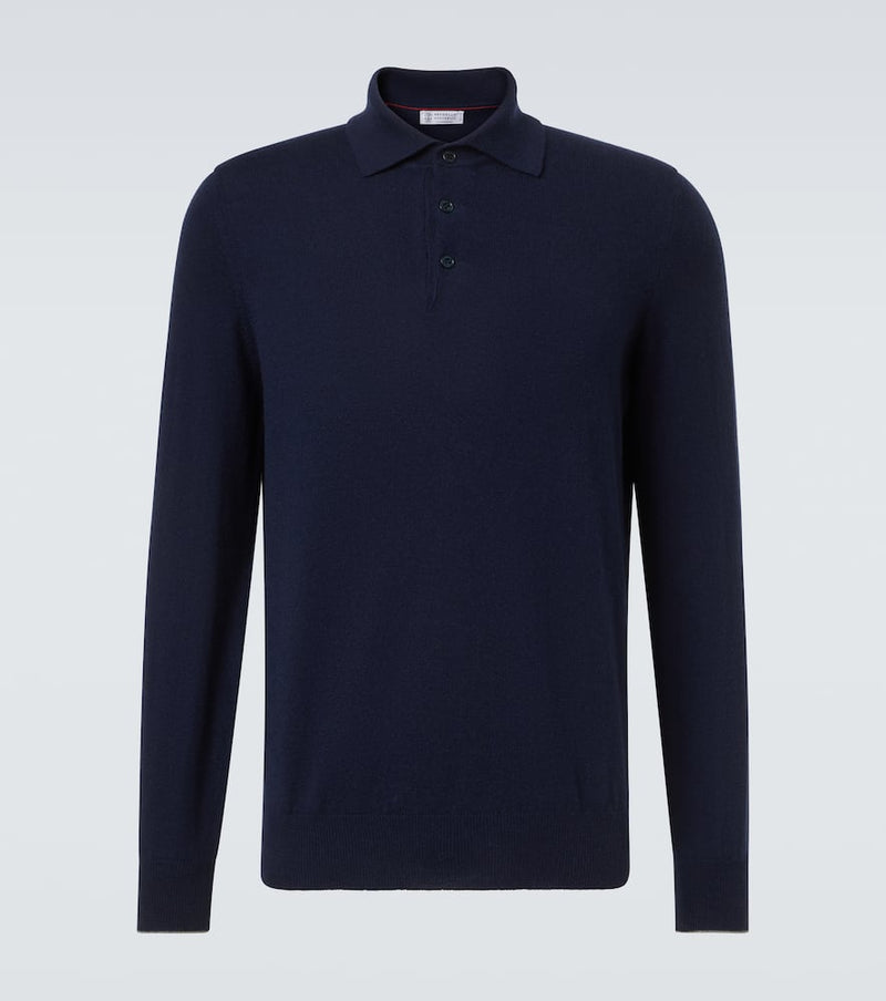 Brunello Cucinelli Cashmere polo sweater