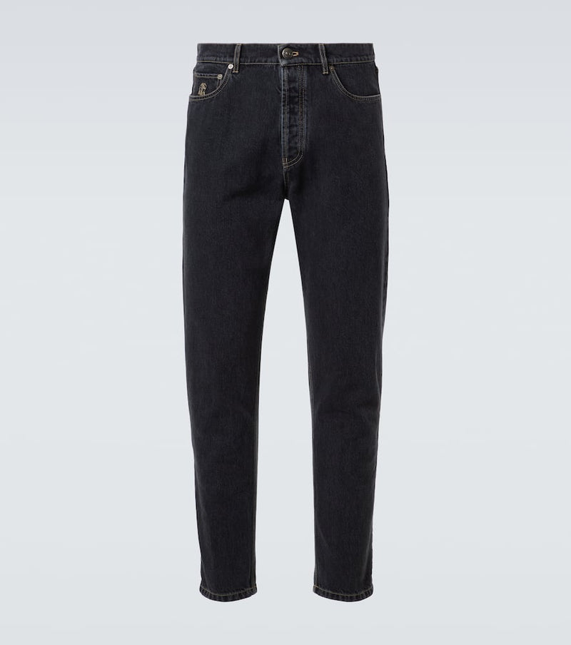 Brunello Cucinelli Mid-rise slim jeans
