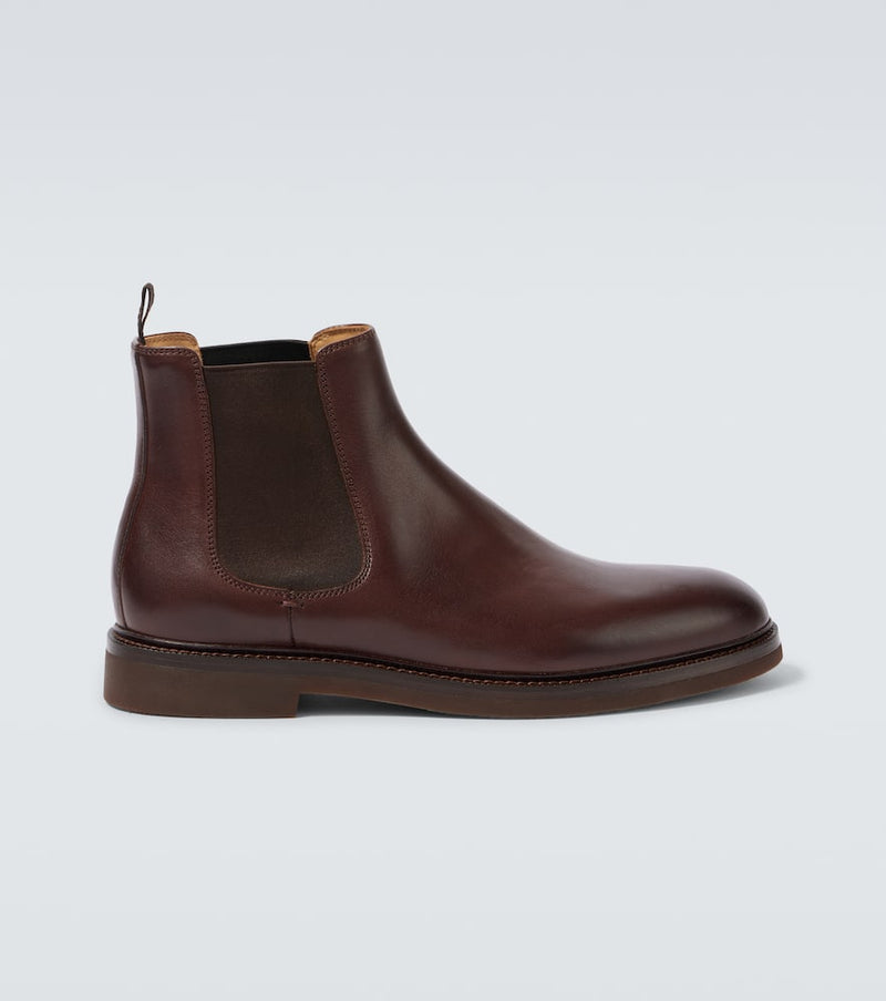 Brunello Cucinelli Leather Chelsea boots