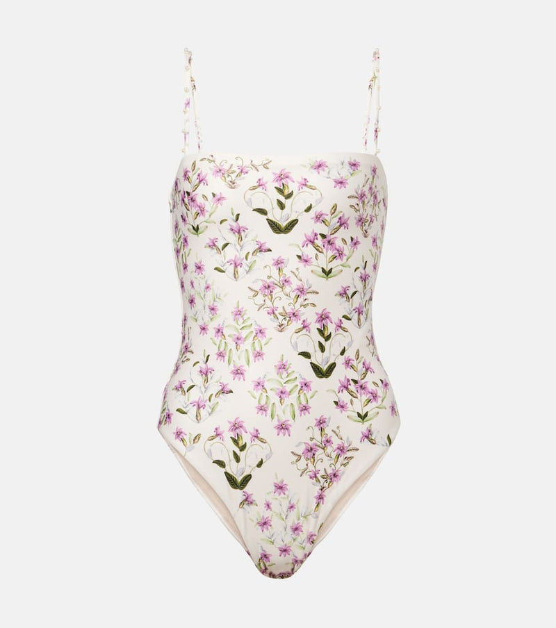 Agua by Agua Bendita Durazno printed swimsuit