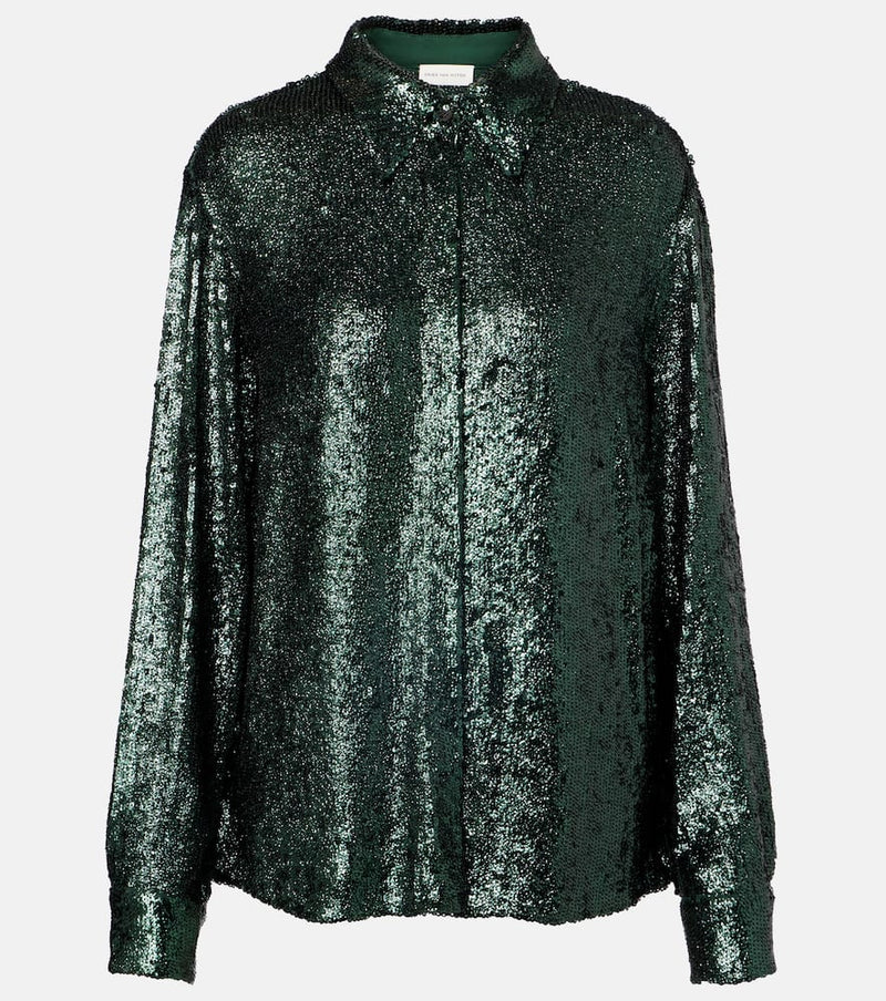Dries Van Noten Sequined shirt
