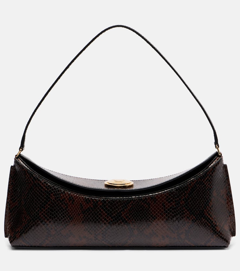 Jacquemus Calisso Small snake-effect shoulder bag