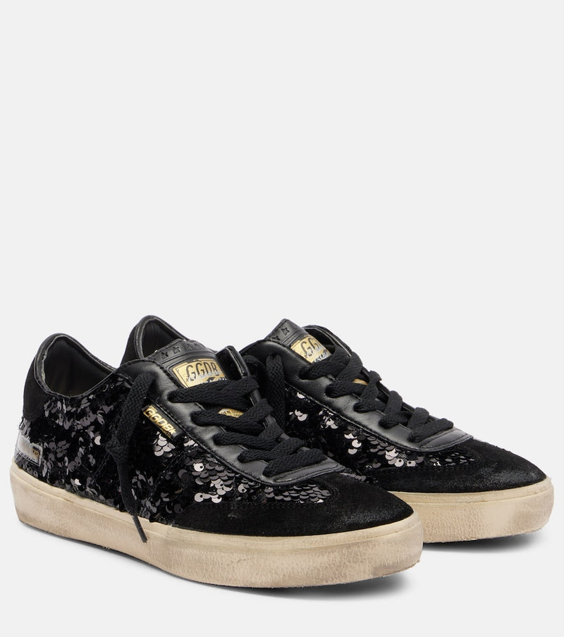 Golden Goose Soul Star sequined leather sneakers