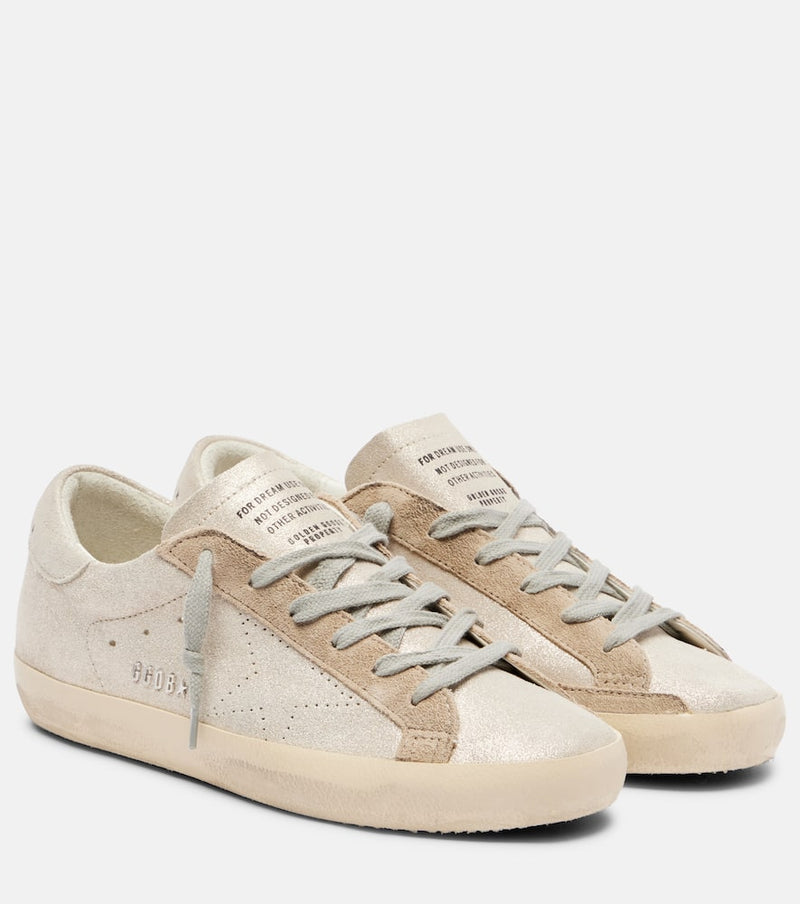 Golden Goose Super-Star glitter leather sneakers