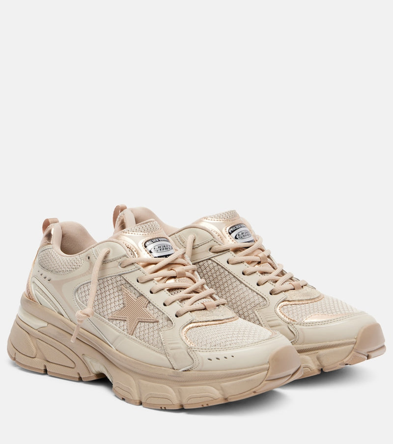 Golden Goose Lightstar leather-trimmed sneakers