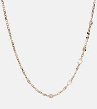 McQueen Embellished logo necklace