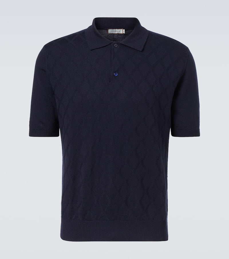 Canali Wool polo shirt
