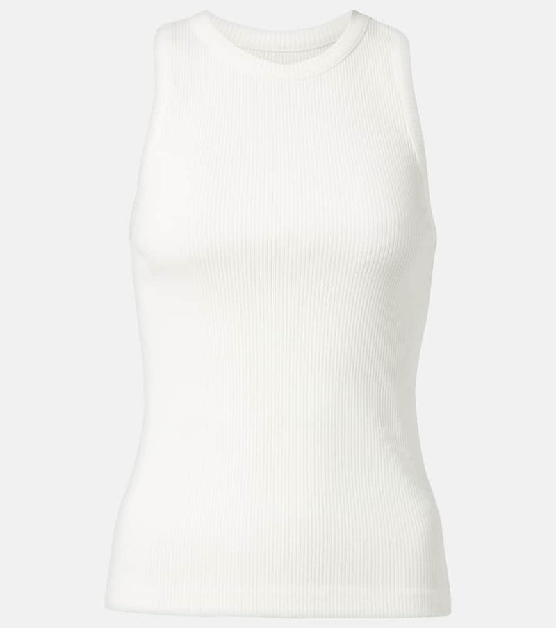 Bottega Veneta Patch-applique cotton-blend jersey tank top