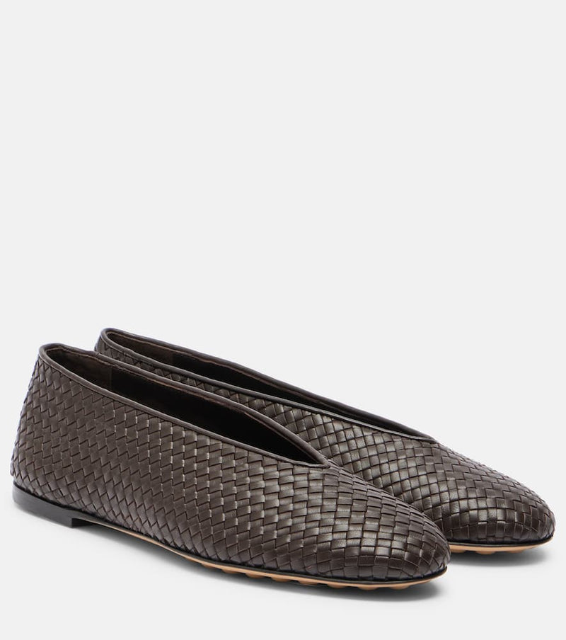 Bottega Veneta Rosa woven leather ballet flats