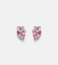 Sydney Evan 14kt gold earrings with sapphires and diamonds