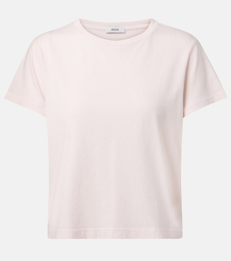Agolde Adine Shrunken cotton jersey T-shirt