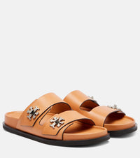 Tory Burch Turnlock leather slides