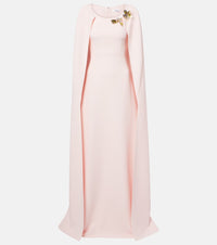 Safiyaa Yuna caped embellished gown