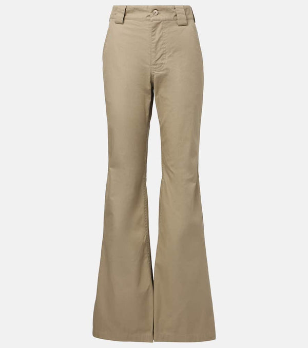 Balenciaga Cotton twill flared pants