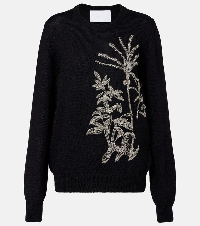 Costarellos Noemie Embellished Sweater Black
