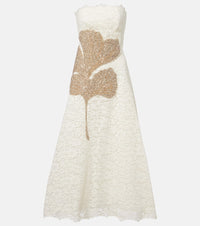 Costarellos Hallis embellished lace cocktail dress