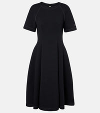 Marni Cotton-Blend Jersey Midi Dress Black