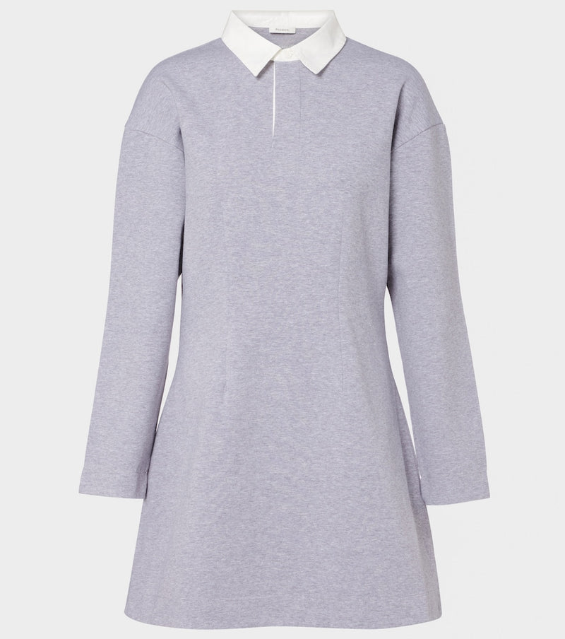 JW Anderson Cotton-blend jersey polo dress