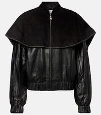 JW Anderson Caped leather jacket