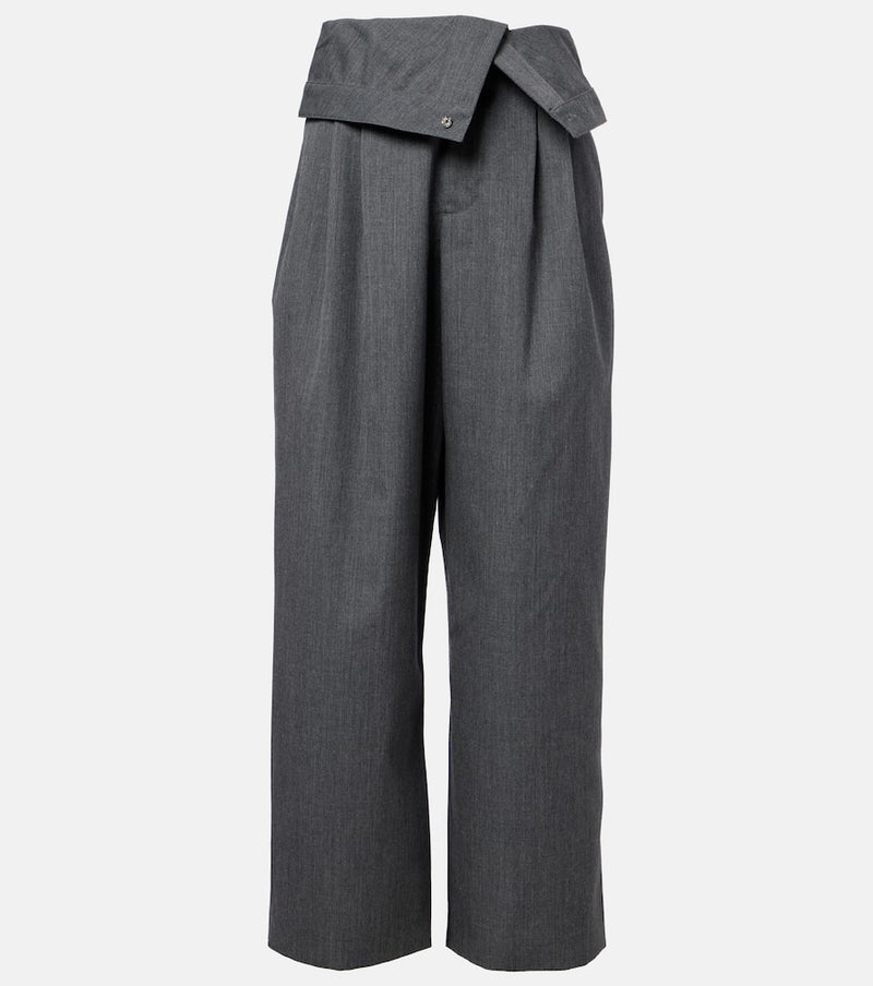 JW Anderson High-rise wool wide-leg pants