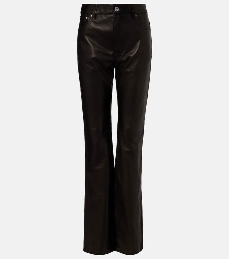 Rabanne Leather flared pants