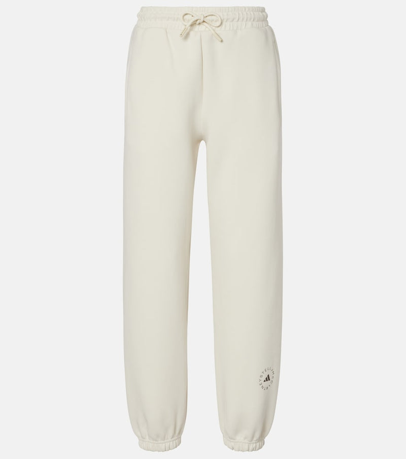 Adidas by Stella McCartney Logo cotton-blend fleece sweatpants