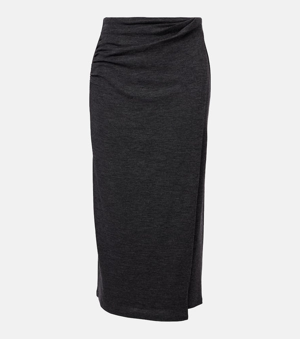 Vince Draped midi skirt