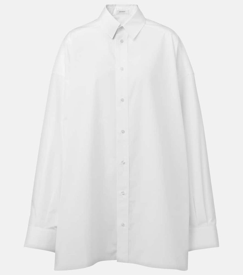 Wardrobe. NYC Oversized cotton poplin shirt dress