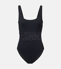 Karla Colletto Floral cutout swimsuit