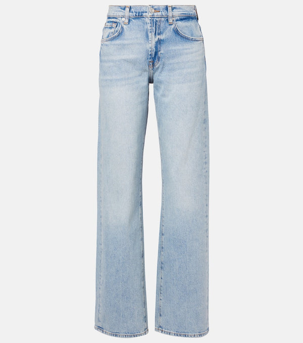 7 For All Mankind Tess mid-rise straight jeans