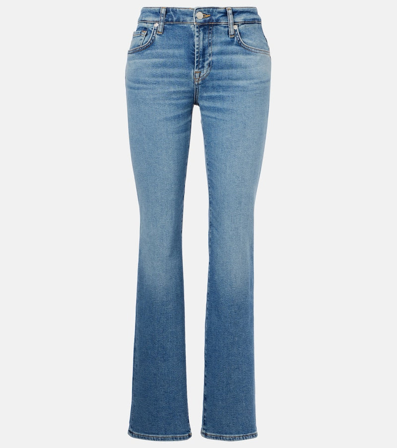 7 For All Mankind Calie mid-rise straight jeans