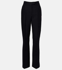 Ferragamo High-rise faille straight pants